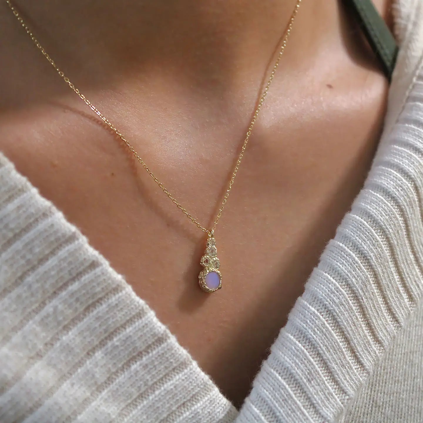 Ethereal Glow Opalite Necklace